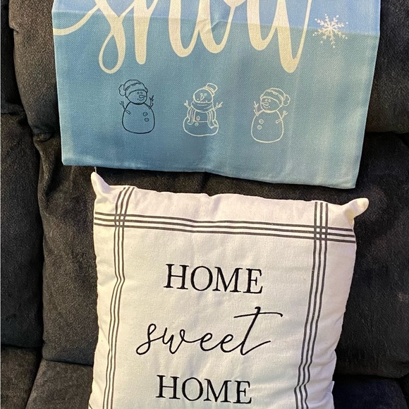 16x16 inch home sweet home pillow with xtra seasonal pillow cover - Picture 3 of 4
